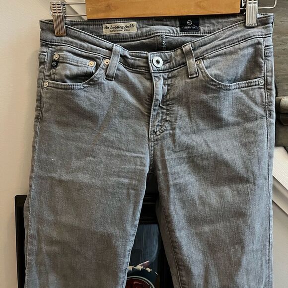 AG Adriano Goldschmeid Gray The Legging Ankle Super Skinny Jeans sz 26R - Picture 1 of 7